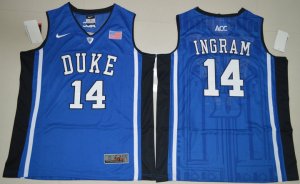 Maillot De Basket NCAA Duke Bleu Devils Brandon Ingram 14 Col V College Basketball Elite Bleu